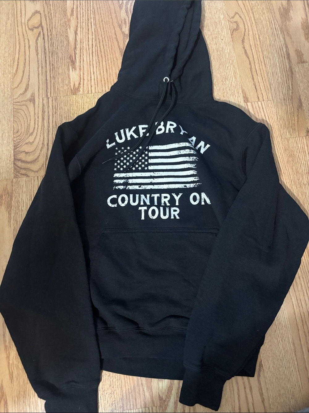Black Crewneck Graphic Pullover Sweatshirt